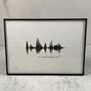 It Is Well With My Soul Soundwave Wall Art - Premade